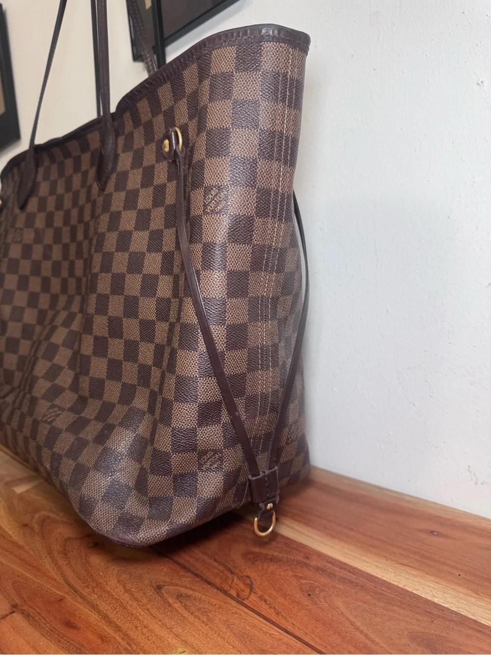 Louis Vuitton Neverfull GM Damier Ebene Coated Canvas